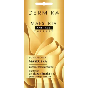 Dermika Maestria luksusowa maseczka przeciwzmarszczkowa z ekstratem ze śluzu ślimaka, 7g