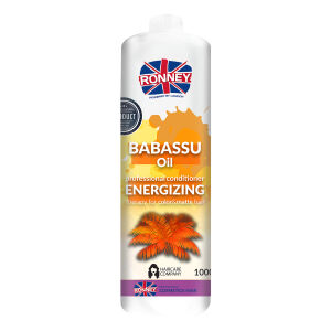 RONNEY Professional Conditioner Babassu Oil, Odżywka enegretyzująca do włosów farbowanych 1L