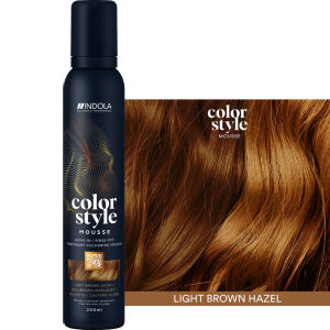 Pianka koloryzująca INDOLA Color Style Mousse Jasnoorzechowy Brąz, tymczasowa koloryzacja 3w1 200ml