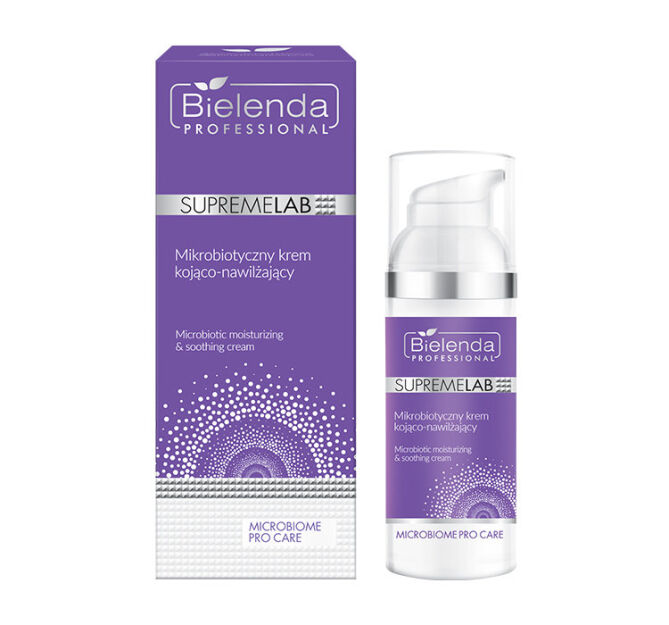 Bielenda Supremelab Microbiome Pro Care Mikrobiotyczny kojąco-nawilżający krem do twarzy 50ml