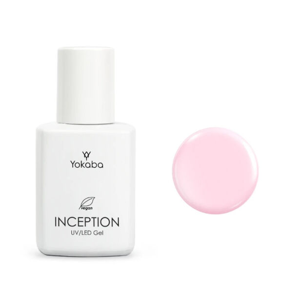 Yokaba INCEPTION UV/LED GEL 07 PINK PEONY Żel podkładowy, budujący do paznokci, wegański, 30ml