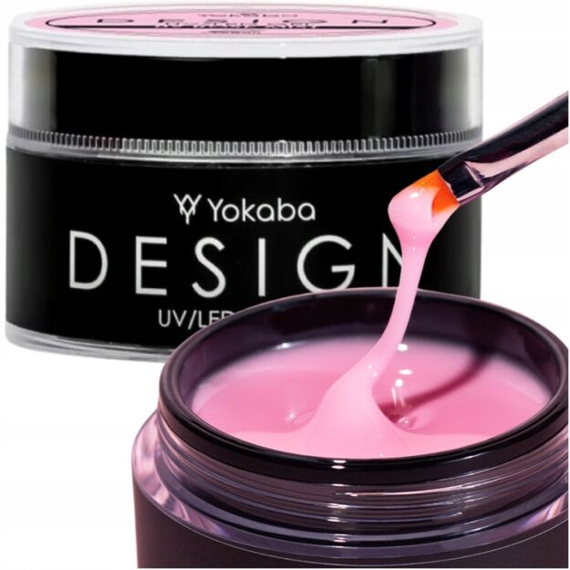 Yokaba Żel podkładowy budujący do paznokci, samopoziomujący 10 BLUSH FANTASY GEL 50ml