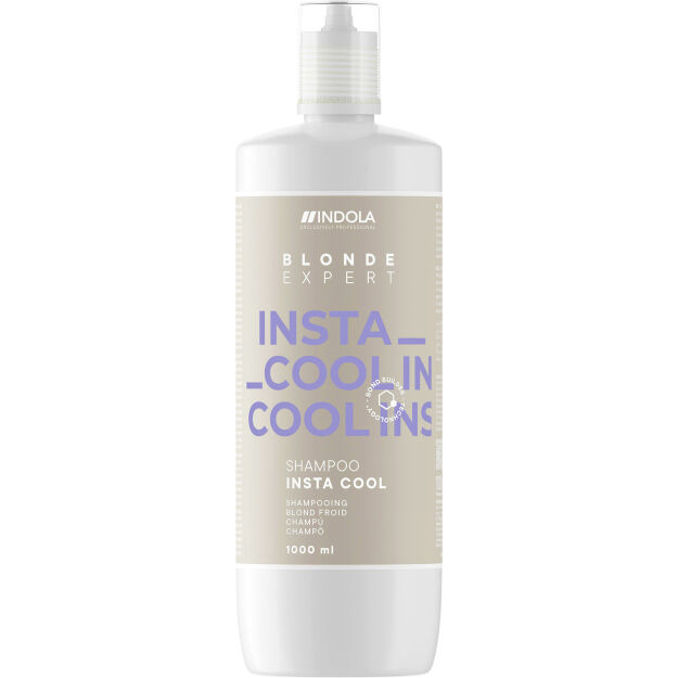Indola Blonde Expert Insta Cool, szampon do chłodnych odcieni blond, 1000ml