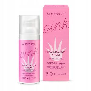 Sylveco Aloesove PINK Krem nawilżający do twarzy na dzień SPF 30, aloesowy 50g