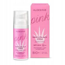 Sylveco Aloesove PINK Krem nawilżający do twarzy na dzień SPF 30, aloesowy 50g