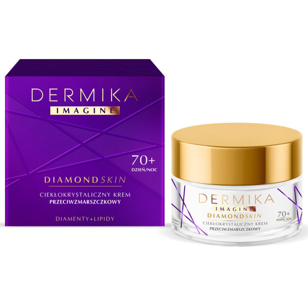 Dermika Imagine Diamond Skin 70+ Ciekłokrystaliczny Krem przeciwzmarszczkowy na dzień i noc 50ml