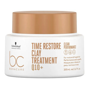 Schwarzkopf BC Time Restore Q10 maska wzmacniająca włosy glinkowa 200ml