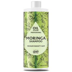 RONNEY Oil System Szampon do włosów średnioporowatych Olejek Moringa 1000m
