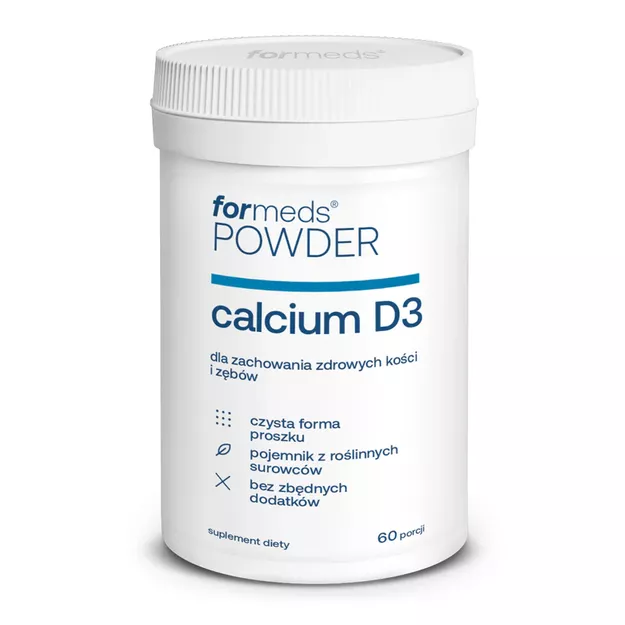 Suplement diety ForMeds POWDER calcium D3 WITAMINA WAPŃ proszek 60 porcji