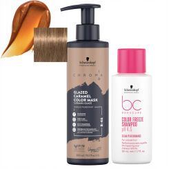 Schwarzkopf Professional Chroma ID Maska do włosów koloryzująca 8-46 mleczno-czekoladowa 300ml + Szampon