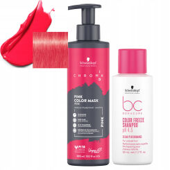 Schwarzkopf Professional Chroma ID Pink Maska do włosów intensywnie koloryzująca różowa 300 ml + szampon