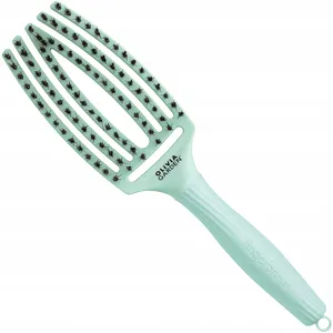 Olivia Garden FingerBrush Medium Fizzy Mint, Miętowa Szczotka do rozczesywania włosów z włosiem dzika