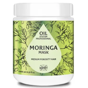 RONNEY Professional Oil System Maska z olejem MORINGA, Włosy średnioporowate, 1000 ml