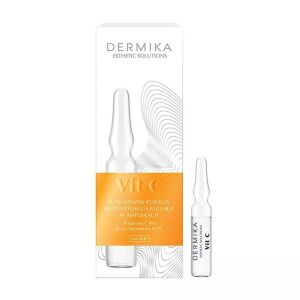 Dermika Esthetic Solutions Vit C Intensywna kuracja rozświetlająca anti-age w ampułkach 14 ml 7x2ml