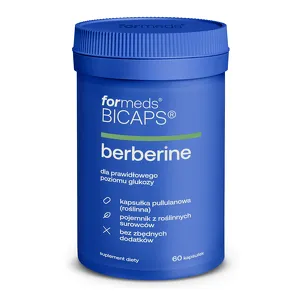 Suplement diety ForMeds Bicaps Berberine BERBERYNA HCL ekstrakt 60 kapsułek