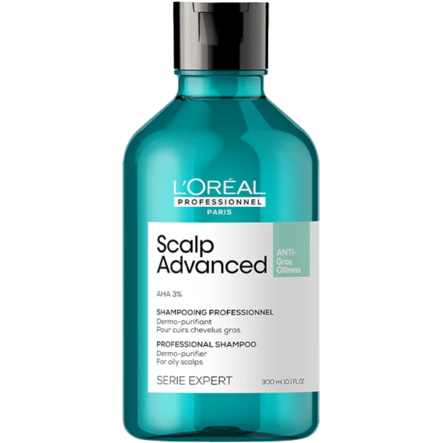 Loreal Professionnel Scalp Advanced, Szampon oczyszczający do włosów tłustych, 300ml