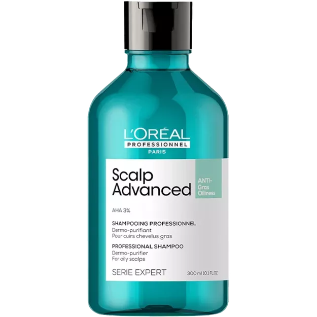 Loreal Professionnel Scalp Advanced, Szampon oczyszczający do włosów tłustych, 300ml