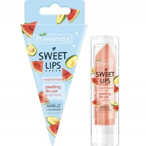 Bielenda SWEET LIPS Peeling Do Ust Wygładzający Arbuz, Awokado, 4g