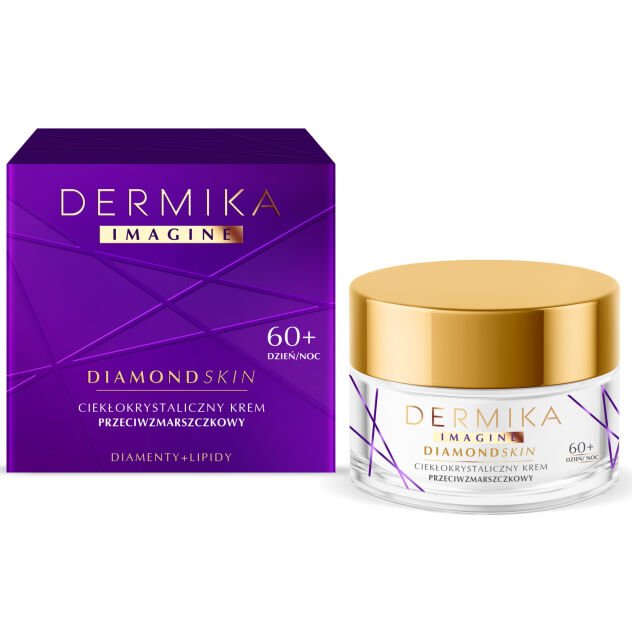 Dermika Imagine Diamond Skin 60+ Ciekłokrystaliczny Krem przeciwzmarszczkowy na dzień i noc 50ml