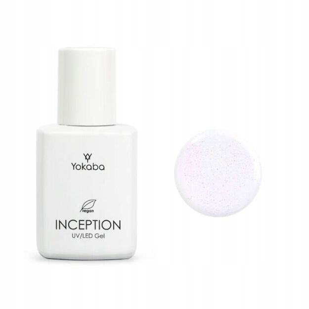 Yokaba Inception UV/LED 11 Milky Sparkle Żel podkładowy, budujący do paznokci, wegański, 30ml