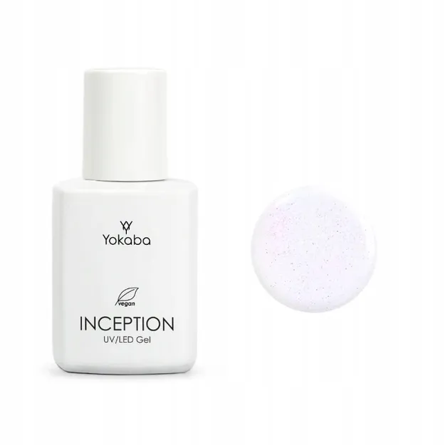 Yokaba Inception UV/LED 11 Milky Sparkle Żel podkładowy, budujący do paznokci, wegański, 30ml