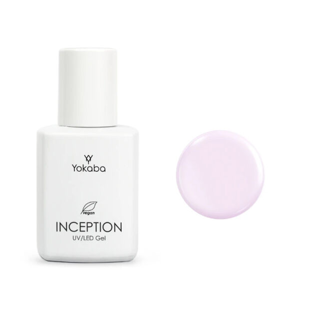 Yokaba Inception UV/LED 08 Lavender Haze, róż w odcieniu lotosu Żel podkładowy, budujący do paznokci, wegański, 30ml