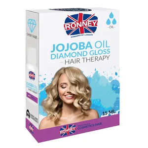 RONNEY Jojoba Oil Professional Hair Diamond Gloss nabłyszczający olejek do włosów 15ml