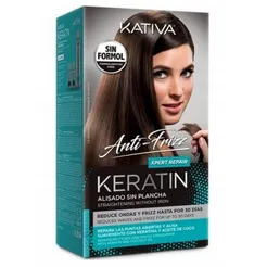 KATIVA Keratin Xpert repair Zestaw do keratynowego prostowania włosów