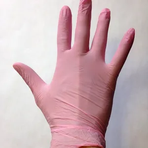Rękawiczki nitrylowe S różowe 100szt